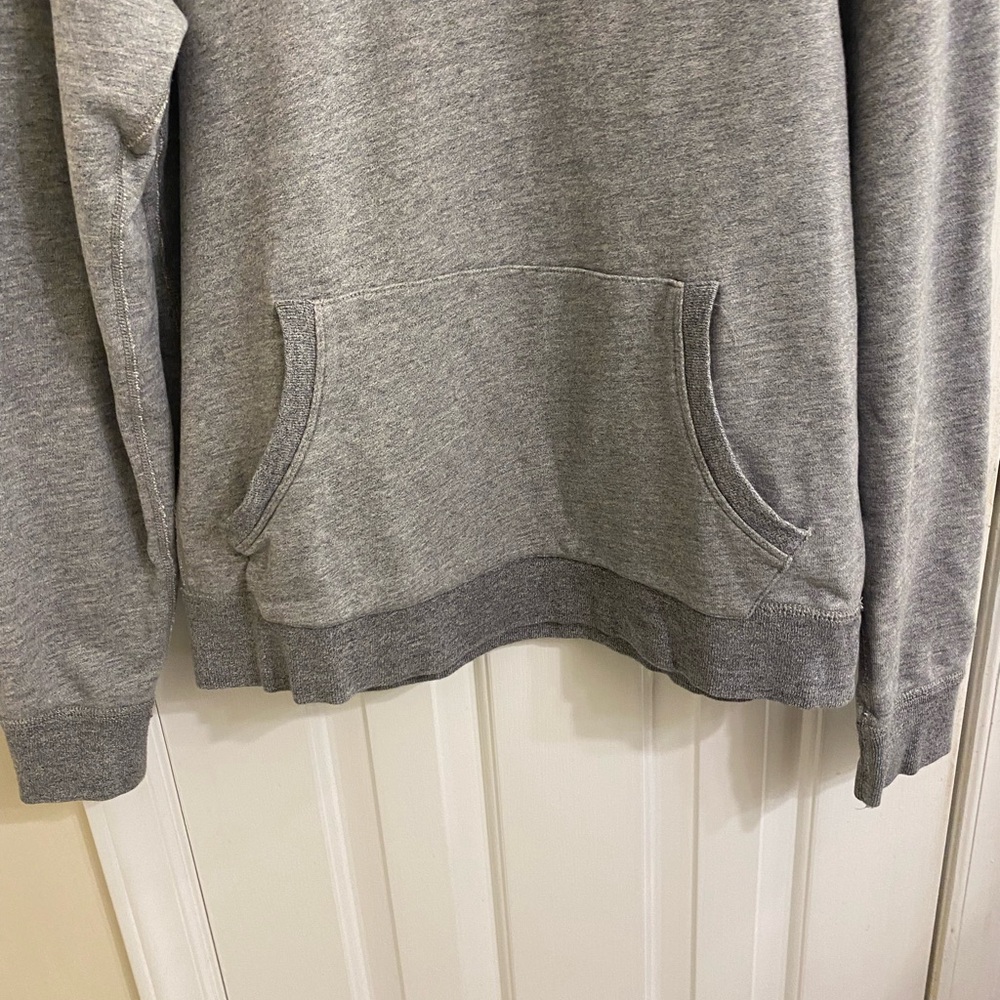 J.CREW VINTAGE FLEECE HOODED SWEATSHIRT SZ MEDIUM SOFT GRAY HOODIE THICK & WARM - Picture 12 of 15